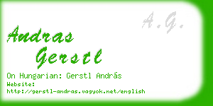 andras gerstl business card